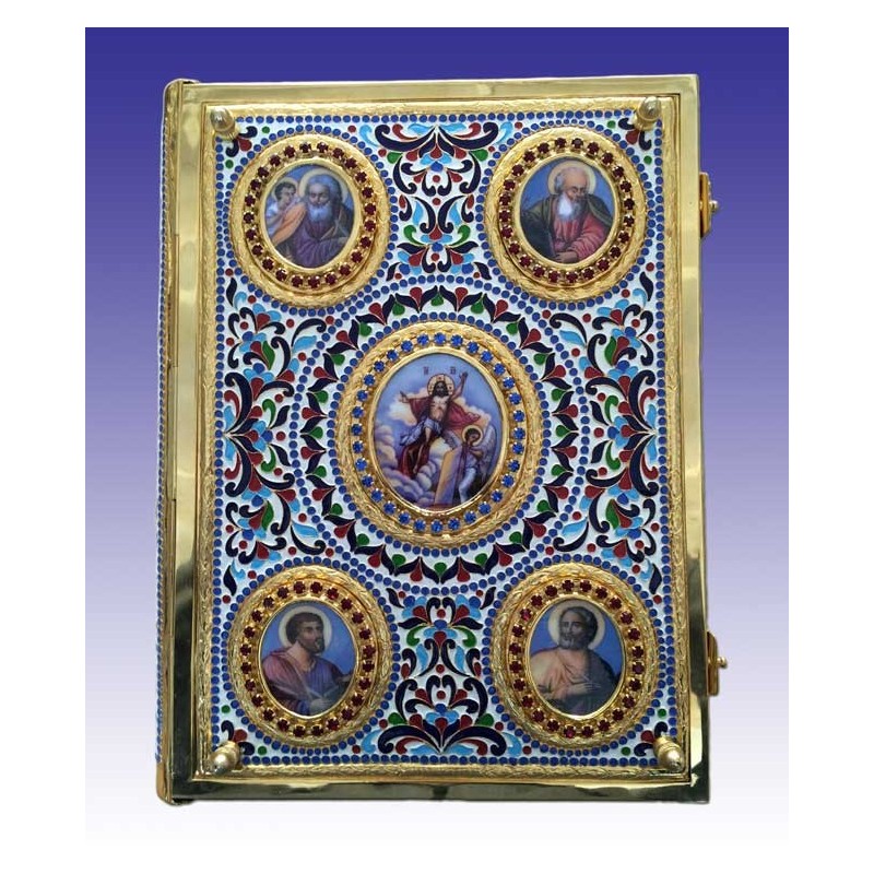 shepherd Larry Belmont shield Coperta Evanghelie Go 19A emailata complet si aurita